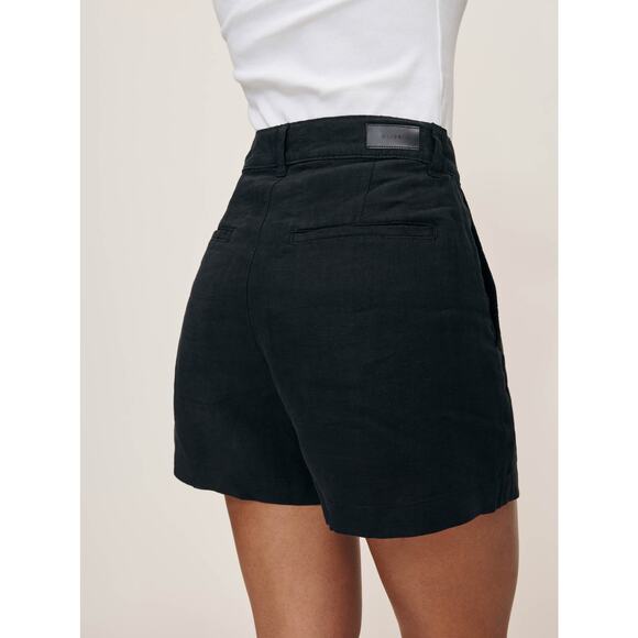 NWT DL1961 25 Taylor Short Ultra High Rise 3" Black Linen - Picture 5 of 12